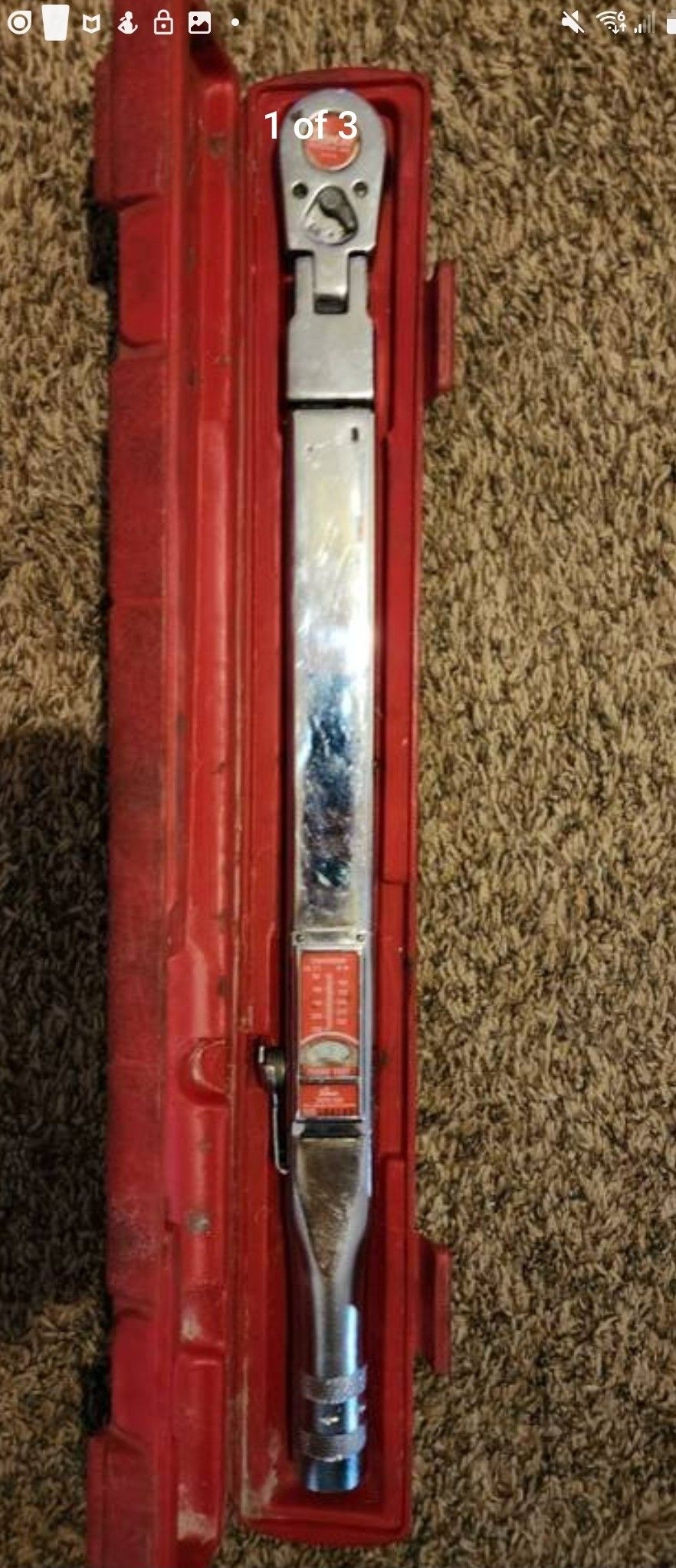 Snap On 250lb 1/2" Drive Torque Wrench
