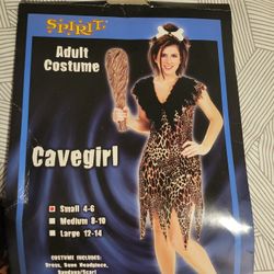 Cave Woman Halloween Costume 🎃 Women's Size Small (4-6)