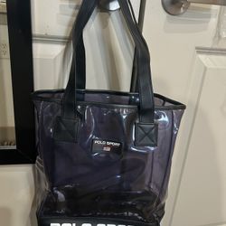 Vintage 90s Polo Sport Clear Tote 