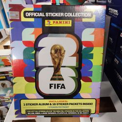 Fifa 2026 Metallic sticker box 1 soft book 16 sticker packets