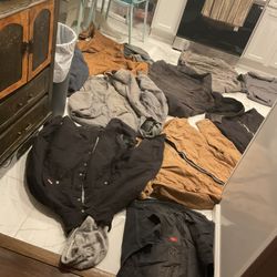 About 11 Coats For The Winter, Size Medium, Large, Extra Large, Good Material, ( A Couple Of Them Have Ripped On The Arm $10 Each, $70 For All