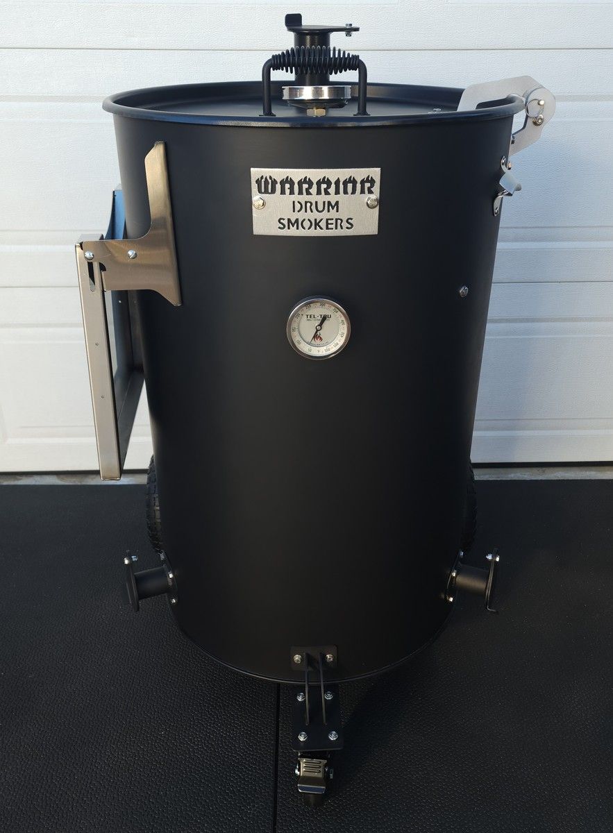 BBQ Barrel Smoker Grill Drum Cooker Vertical 55 Gallon Pit UDS Restaurant Kettle Charcoal Wood