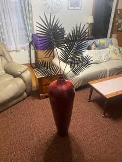 Decorative Vase with Metal Insert