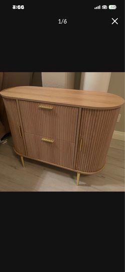 Brand New Mid Century Modern Storage Cabinet, Kitchen Buffet, Tv Stand Console