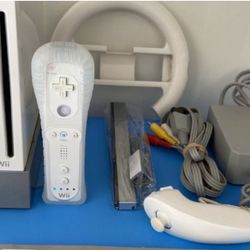 Nintendo Wii with Wii sports and GameCube Mario Party 5