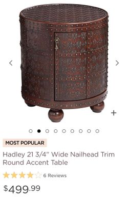 Side table with storage.