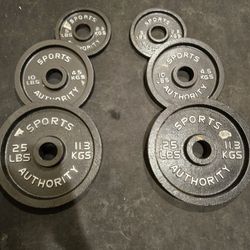 80lb Small Olympic Weight Plate Set 