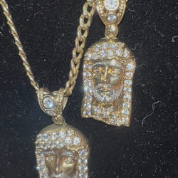 10k Jesus pendants