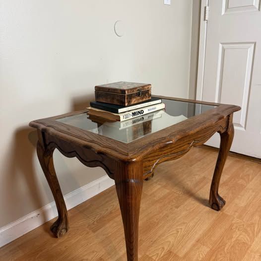 Antique Victorian Walnut Side Table