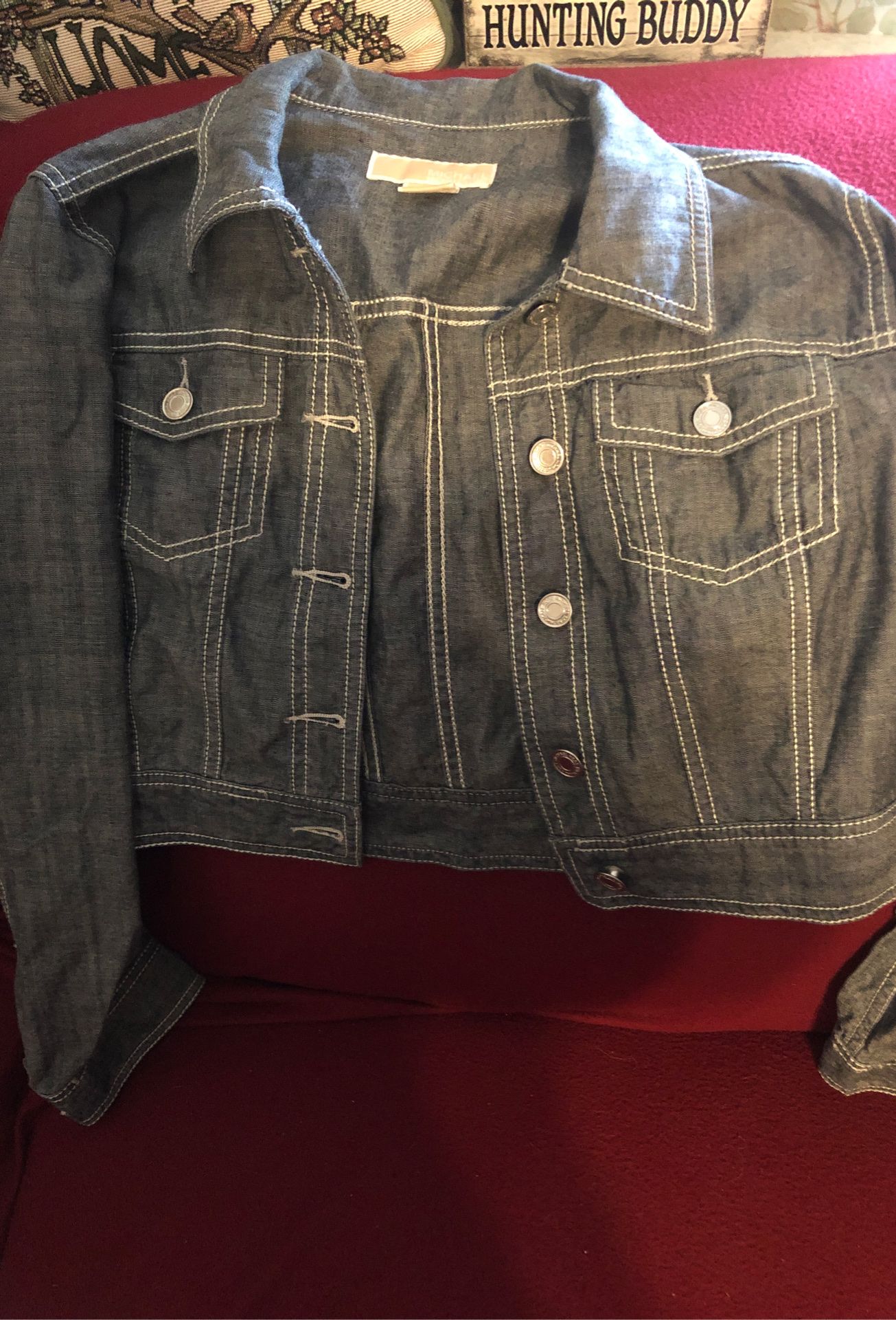 Small crop MK Jean jacket
