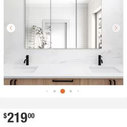 Rectangular Medicine Cabinet With Mirrior