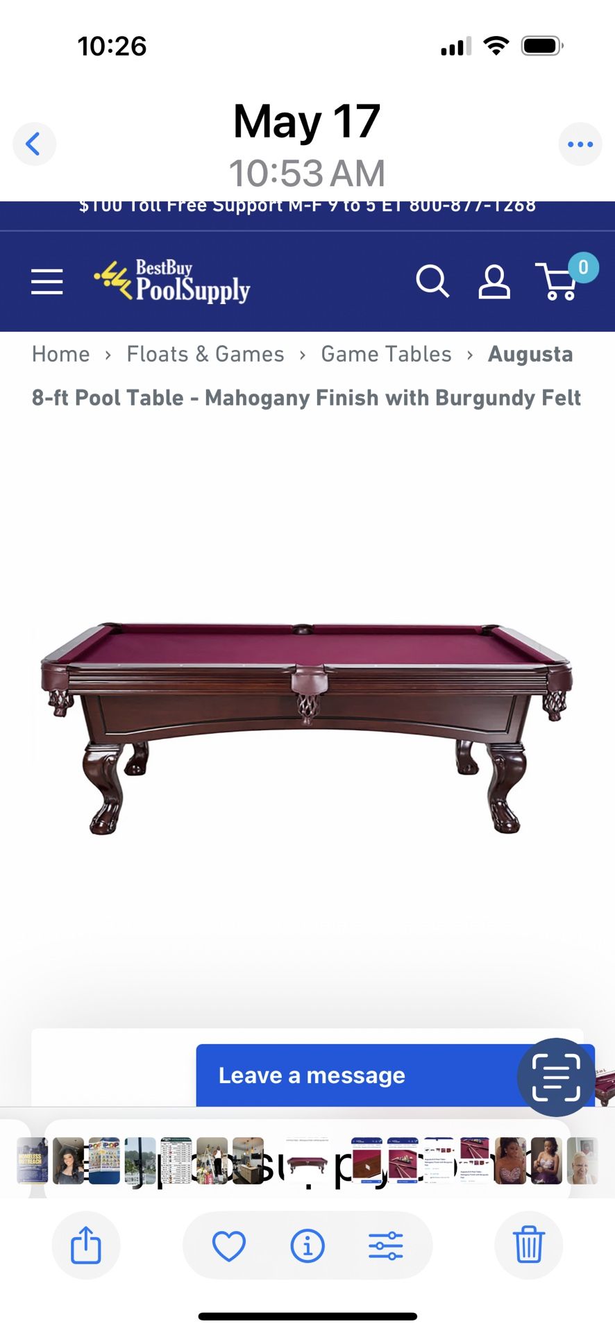 POOL TABLE 