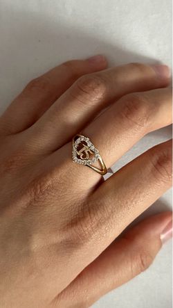 Gold Quince Heart Ring