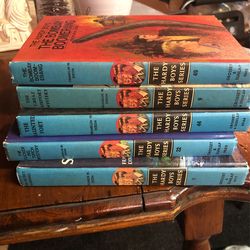 5 Vintage Hardy Boys Books