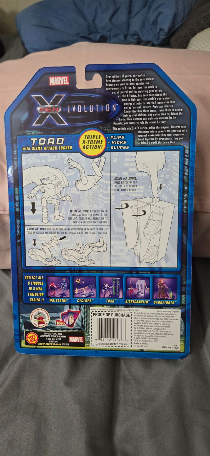 ToyBiz Marvel X-Men Evolution Toad Series 1 2001 – Vintage Action