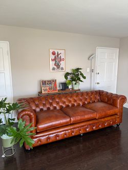 Leather sofa