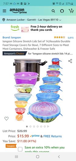 Longzon Silicon Stretch Lids