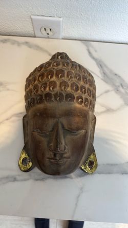 Buddha Head Wall Mask Sculpture