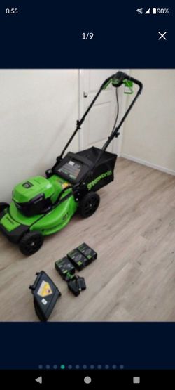 Cordless lithium powered lawnmower
