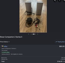 Bose Companion 2 Series II Multimedia Speaker System