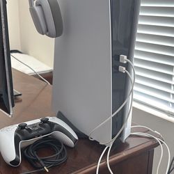 Ps5 With Gaming Headset + Controller