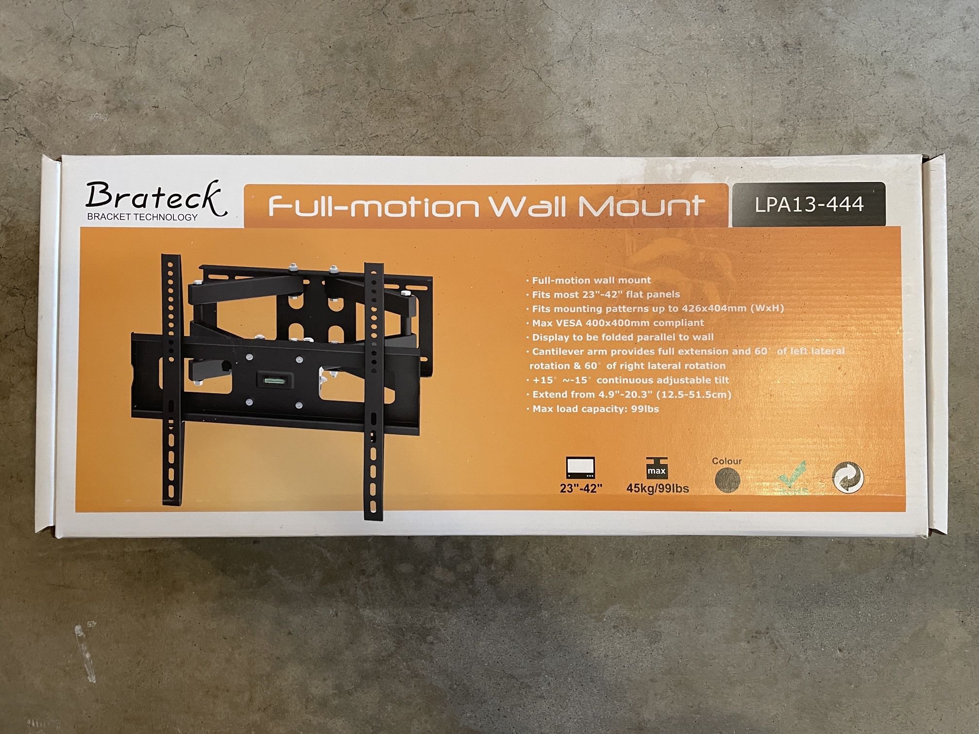 Brateck TV Full Motion Wall Mount