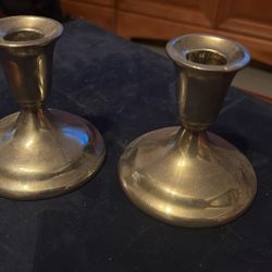 Silver Candle Stick Holders