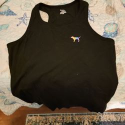 Brand New Victoria secret pink tank top black size medium