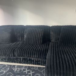 Black Pillow Couch 