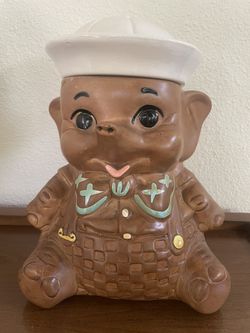 Cutest Mid Century Vintage ceramic Cookie jar