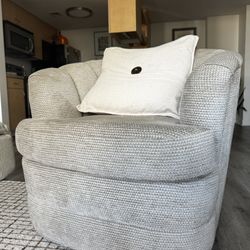 Sofa & Swivel Chair Pair