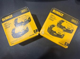 DEWALT 20V MAX Premium Lithium-Ion 4.0Ah Battery Pack (2 Pack)