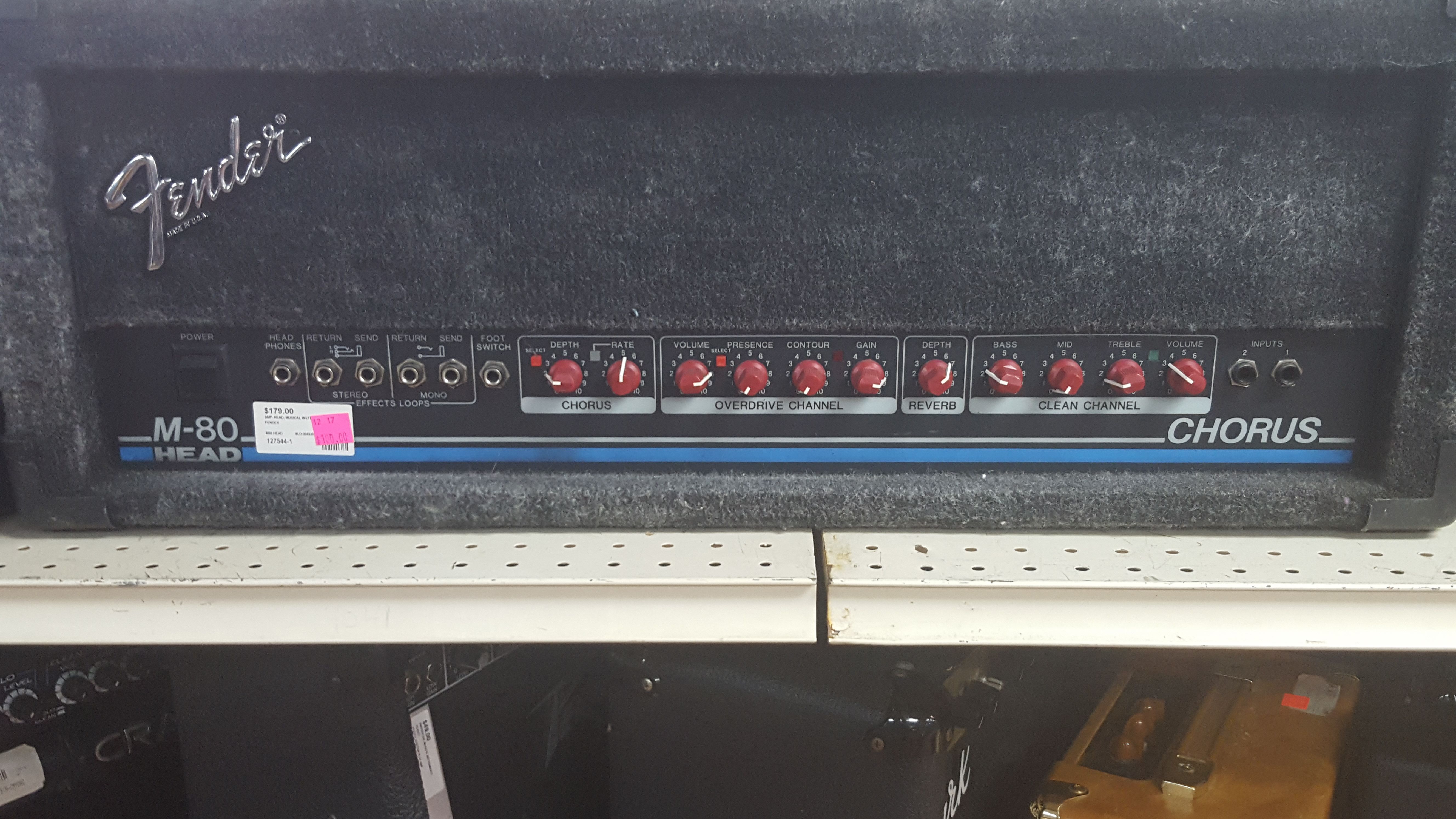 Fender M80 amp head