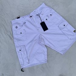 Eight 372 White Cargo Short