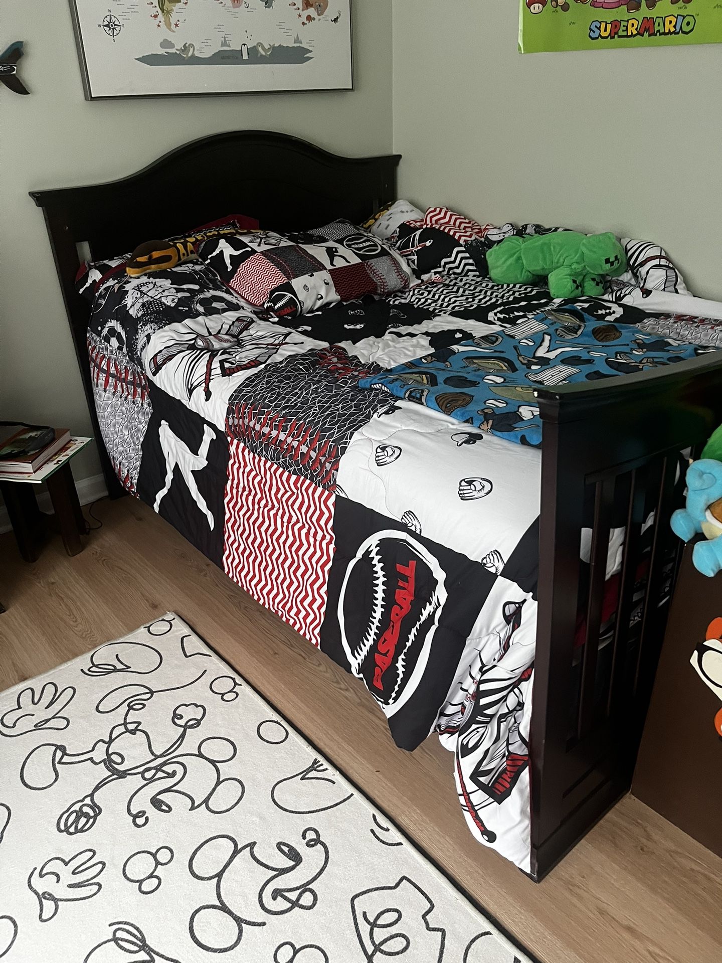 Full Bed With Box Spring And Mattress