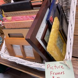 Picture Frames Five Dollars Each