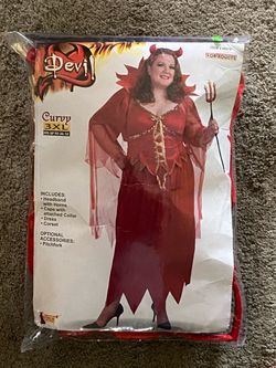 Devil Halloween Costume Curvy 3XL