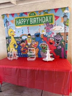 Sesame Street backdrop