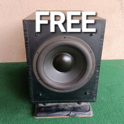 FREE!  FOR PARTS PSW150 Polk Audio HUGE Subwoofer!