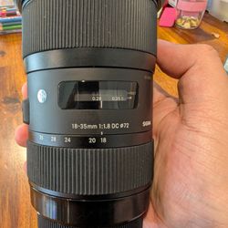 Sigma 18-35mm 1.8 Art Lens For Canon EF