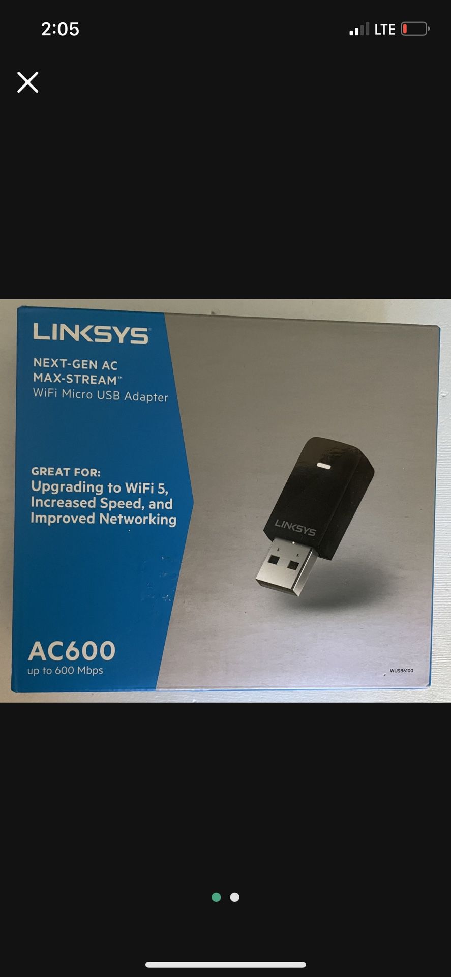 Linksys AC600 Wifi Micro USB adapter