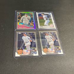Anthony Volpe Rookie Baseball Card Lot (4)