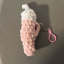 Handmade Amigurumi Stanley Cup Keychain 