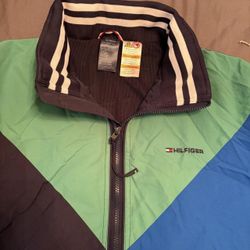 Tommy Hilfiger windbreaker jacket with color blocking
