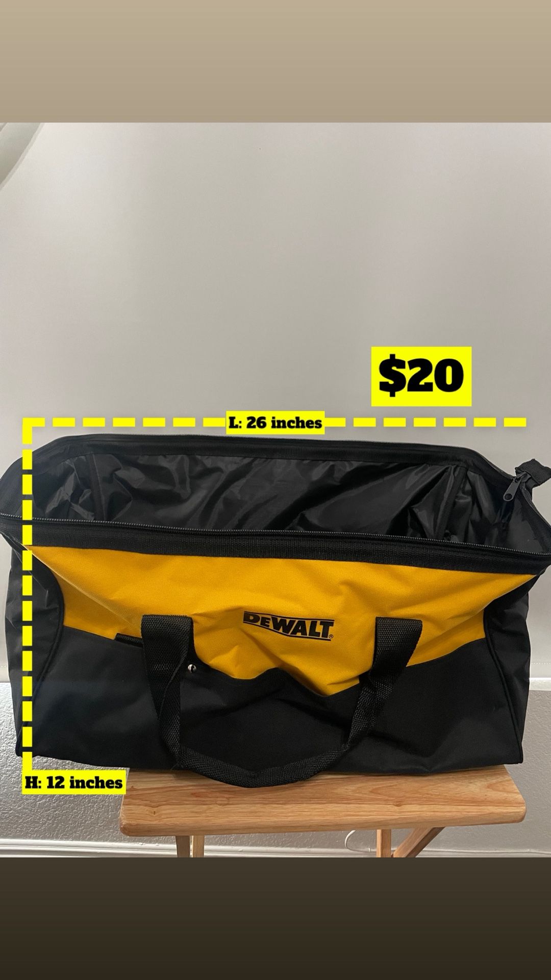 New Dewalt Tool Bag $20