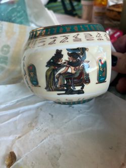Set of three Limoges coffee cups