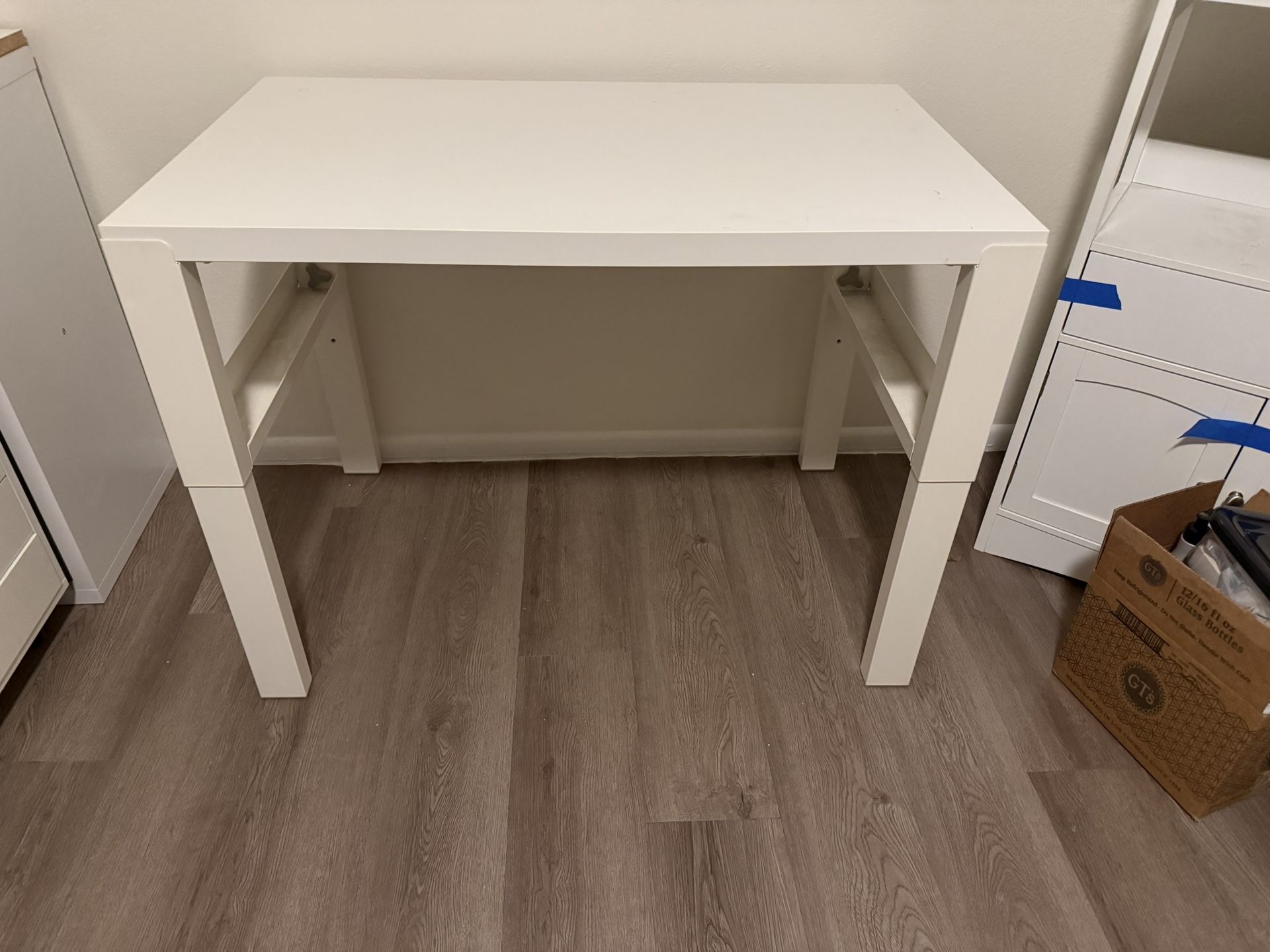 White IKEA Desk
