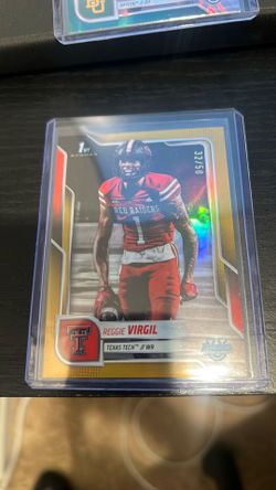 2025 Bowman Chrome U - 1st Reggie Virgil #164 Yellow Refractor /350 (RC)