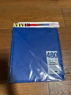 Ultra PRO - Vivid 12-Pocket Zippered PRO-Binder (Blue) - Protect and Store your Valuable Gaming cards, Sports cards or Collectible Cards, Store and Pr
