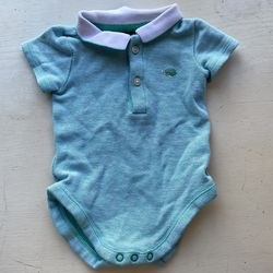 Janie and Jack Baby Boys 0-3 Months Turquoise Polo Shirt